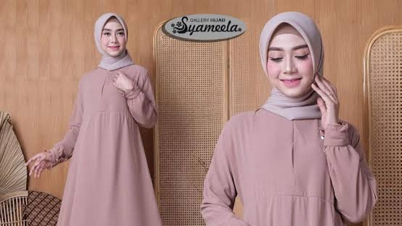 Gamis Dari bahan kain Ceruti diprediksi akan jadi Trend di Lebaran 2025