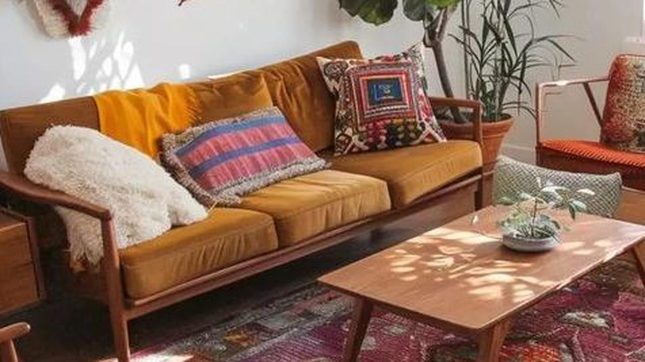 Ruang Keluarga Nyaman Gaya Bohemian