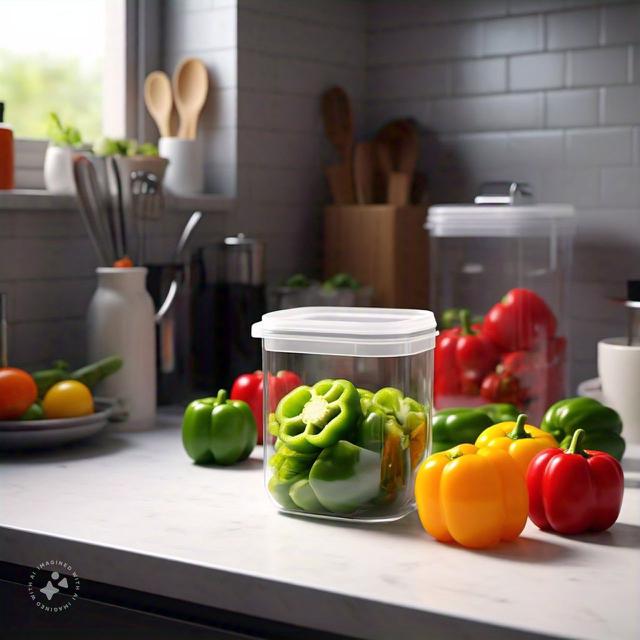 Paprika dalam Wadah Kedap Udara