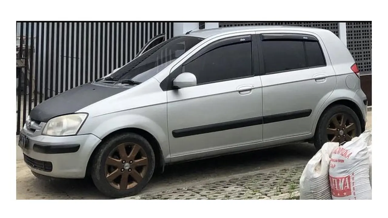 Hyundai Getz milik Anthony Ginting yang hilang (Twitter: Anthony Ginting)