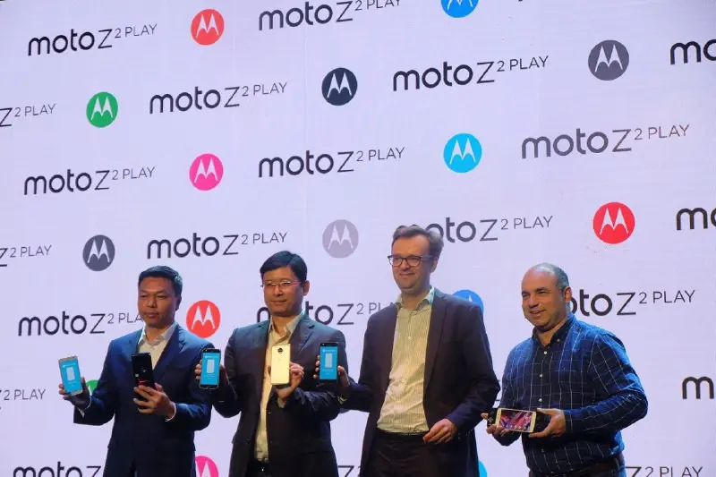 Moto Z2 Play resmi diluncurkan untuk pasar Asia Tenggara di Bangkok, Thailand, Rabu (5/7/2017). (Liputan6.com/Andina Librianty)