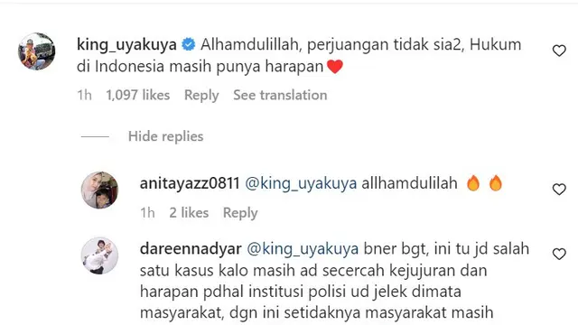 Komentar Uya Kuya di Media Sosial Perihal Richard Eliezer