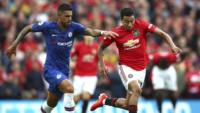 Pemain Manchester United, Jesse Lingard. (AP Photo/Dave Thompson)