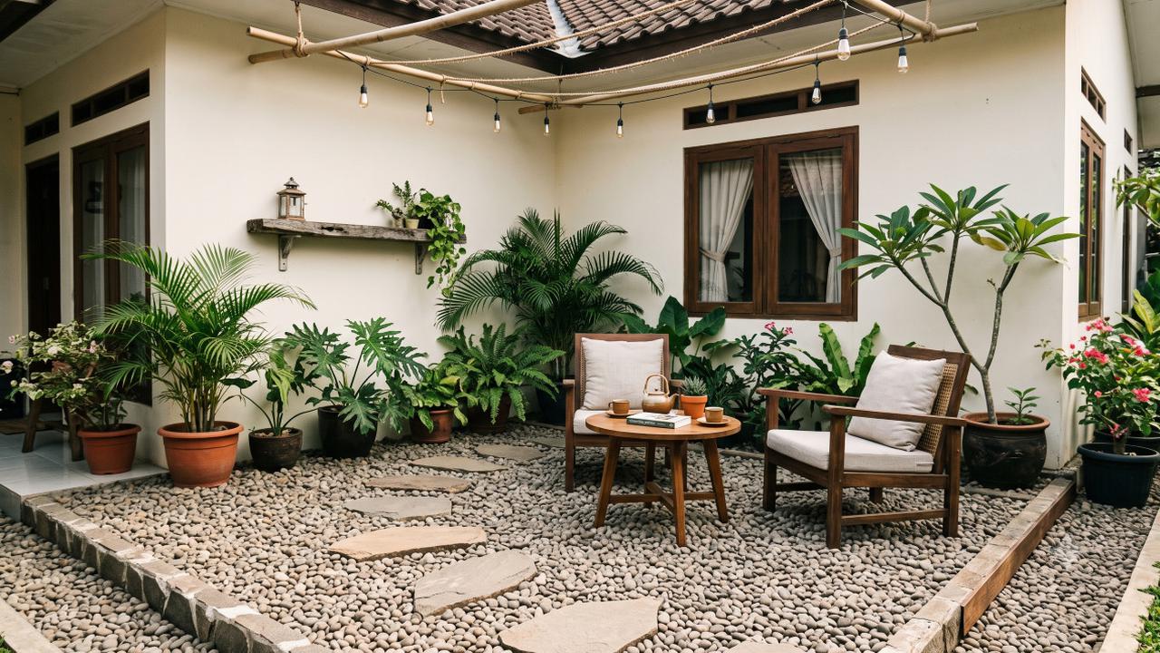 Gravel Garden untuk Sudut Rumah