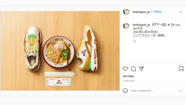 Mengintip Kolaborasi Unik Sneakers dan Restoran Ramen di Jepang