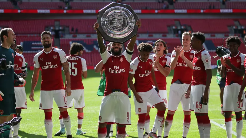 Kalahkan Chelsea, Arsenal Rayakan Kemenganan di Community Shield