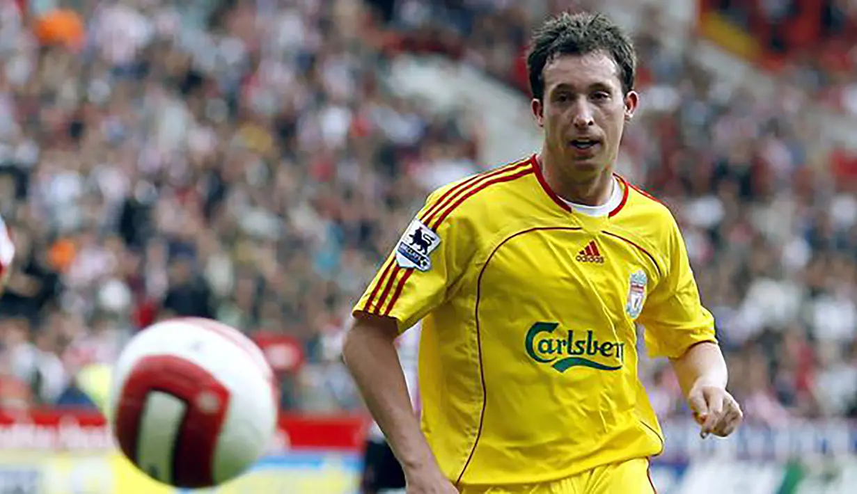 7. Robbie Fowler (163 gol) - Fowler menjadi salah satu pemain hebat yang pernah dimiliki Liverpool. Fowler mencatatkan 163 gol selama kariernya di kompetisi Liga Inggris. (AFP/Andrew Yates)