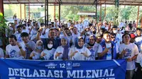 Ratusan pemuda yang tergabung perkumpulan milenial E-Sport Surabaya menyatakan dukungan kepada PAN. (Ist)