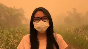 Kondisi Palangka Raya Hari Ini: Langit Menguning, Kabut Asap Makin Tebal