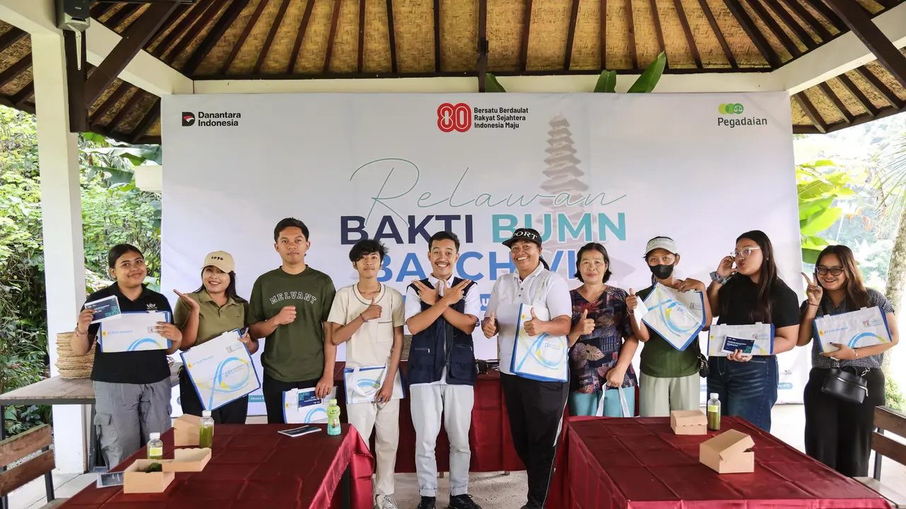 Sinergi Pegadaian & Relawan Bakti BUMN Batch VIII Bangun Desa Aan yang Mandiri dan Berkelanjutan