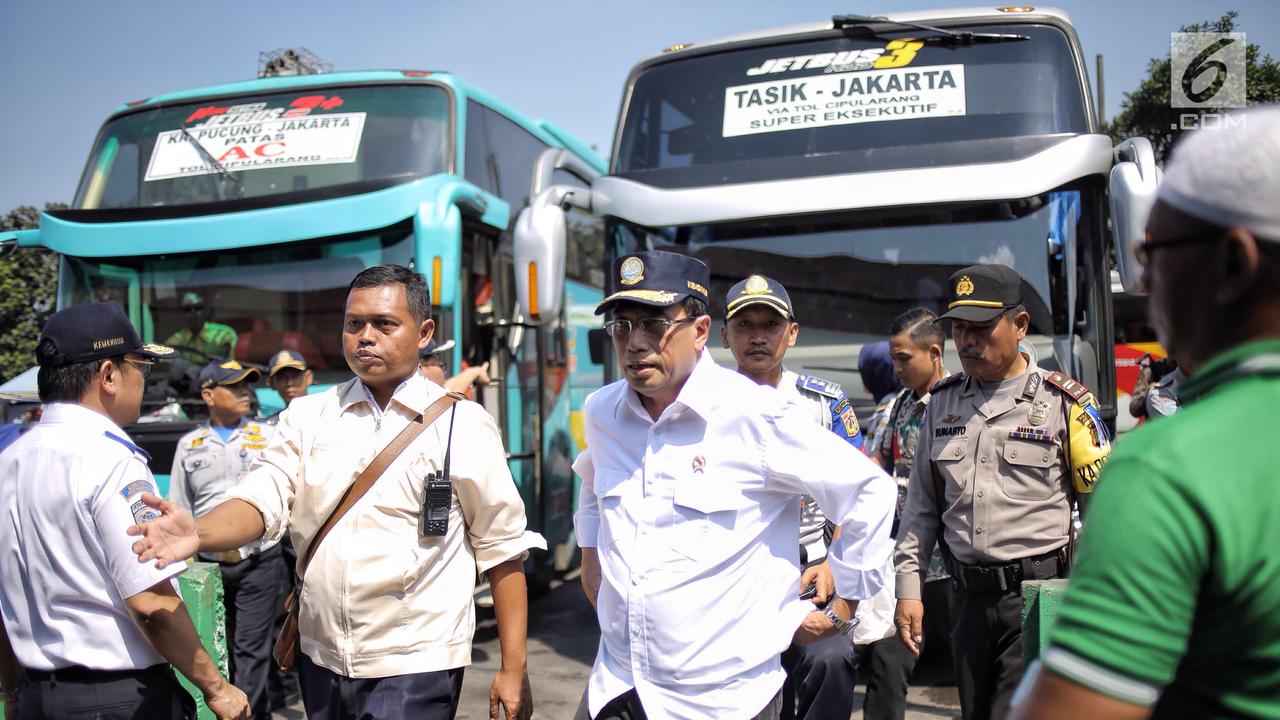 Hadapi Arus Balik Lebaran, Menhub Tinjau Kesiapan Terminal Kampung Rambutan