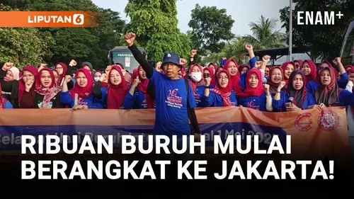 VIDEO: Ribuan Buruh Asal Purwakarta Berangkat ke Jakarta!