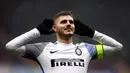 Mauro Icardi memborong empat gol saat Inter Milan bersua Sampdoria pada lanjutan Serie A di 'Luigi Ferraris' stadium, Genoa, (18/3/2018). Gol Icardi terjadi pada menit ke-30’, 31’, 44’, 51’.  (AFP/Marco Bertorello)