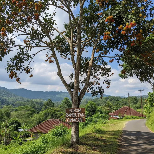 Pohon Rambutan Cimacan (Gemini AI)