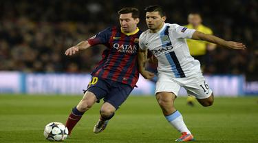Aguero Akan Rayu Messi Pindah Ke Manchester City Bola Liputan6 Com