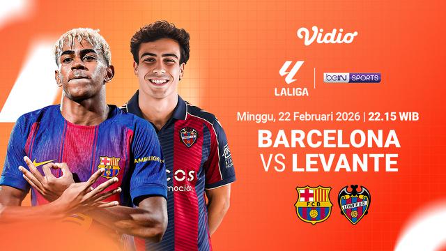 Jadwal Pertandingan LaLiga Barcelona vs Levante
