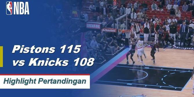 Cuplikan Pertandingan NBA : Pistons 115 vs Knicks 10