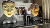 Duta Besar Korea Selatan Yoon Soon-gu dan Menteri Kebudayaan Fadli Zon di Pembukaan Pameran Kolaborasi RI-Korea Selatan Senin (26/10/2026) (Dok:Liputan6/Nasywa Fakhirah)