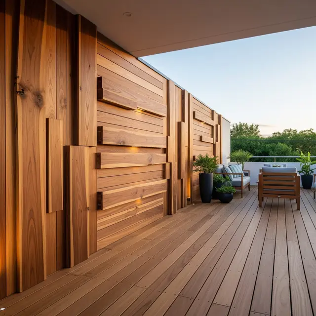 Inspirasi Teras Model Kayu (Image by Gemini AI)