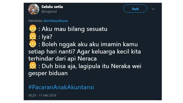 Curhatan Netizen Soal Gaya Pacaran Ala Anak Akutansi
