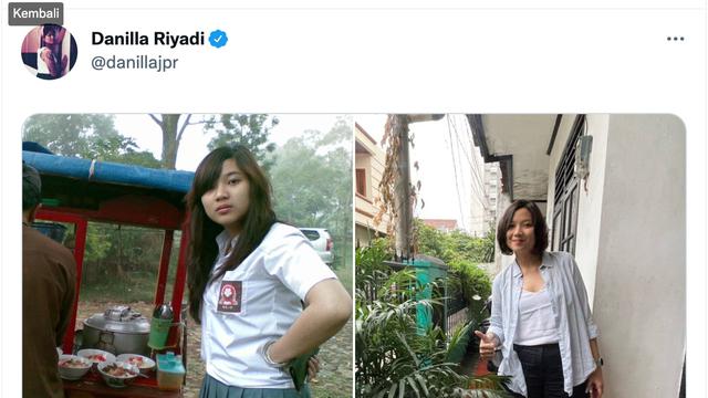 Unggahan Danilla Riyadi. (Foto: Dok. Twitter @danillajpr)