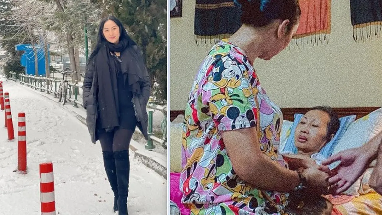 Kalina Ocktaranny menengok Een, ibunya (Foto: Instagram/@kalinaocktaranny)