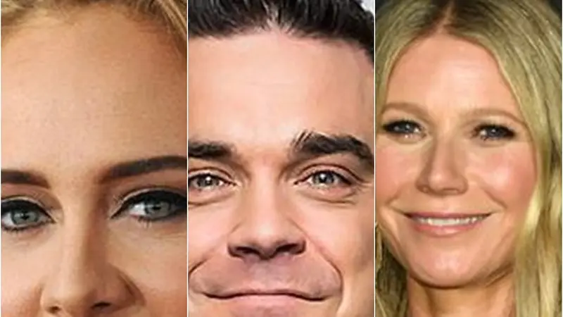 Adele, Robbie William, dan Gwyneth Paltrow