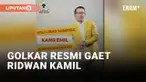 Ridwan Kamil Resmi Gabung Golkar