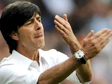 The coach of the German national football team Joachim Loew gestures during the Euro 2008 Championships Group B football match Croatia vs. Germany on June 12, 2008 at Woerthersee stadium in Klagenfurt, Austria. AFP PHOTO / OLIVER LANG