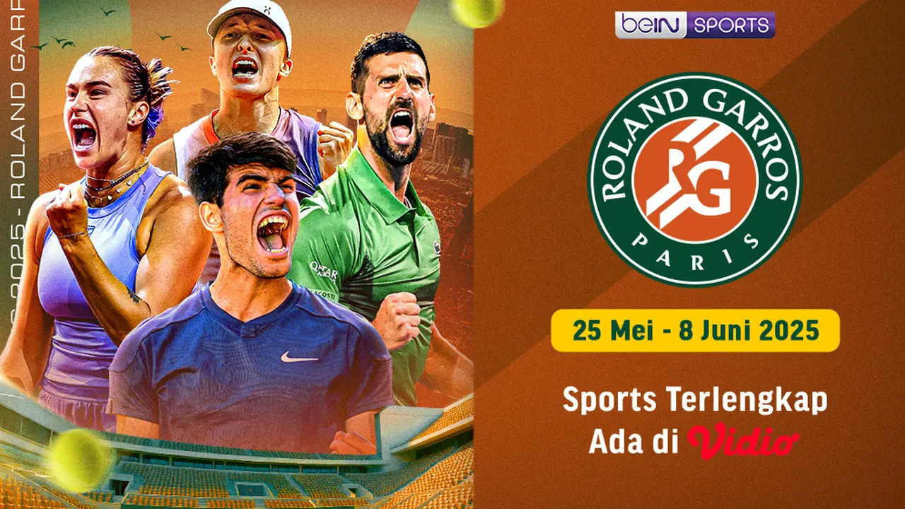 Link Streaming Roland Garros 2025 di Vidio