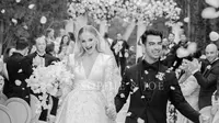 Potret bahagia pernikahan Sophie Turner dan Joe Jonas di Prancis. (Instagram/@sophiet)