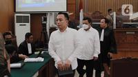 Terdakwa Ricky Rizal dan Kuat Ma'ruf menjalani sidang lanjutan pemeriksaan saksi kasus pembunuhan berencana Brigadir Yosua Hutabarat atau Brigadir J di Pengadilan Negeri Jakarta Selatan, Senin (7/11/2022). Tiga terdakwa yaitu, Richard Eliezer Pudihang Lumiu atau Bharada E, Ricky Rizal, dan Kuat Ma'ruf dihadirkan bersama dalam persidangan hari ini. (Liputan6.com/Johan Tallo)