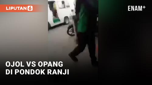 VIDEO: Ribut Lagi! Ojol Diperas Opang di Stasiun Pondok Ranji