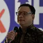 CEO OLX Indonesia, Daniel Tumiwa memberikan kata sambutan dalam acara peluncuran progam OLX Upgrade Indonesia, Jakarta, Jumat, (14/8/2015). (Liputan6.com/Johan Tallo)