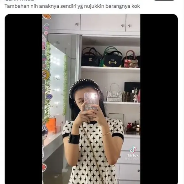 Anak Sekda Riau Pamer Lemari Berisi Koleksi Tas Mewah dari Berbagai Merek Terkenal