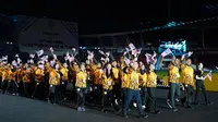 Kontingen Malaysia saat mengikuti upacara penutuan SEA Games 2025 di Stadion Rajamangala, Bangkok, Thailand, Sabtu (20/12/2025). (Dok.Olympic Council of Malaysia)