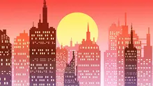 Ilustrasi langit sore di kantor. (Gambar oleh Chakkree Chantakad dari Pixabay)