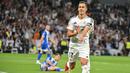 Laga baru memasuki menit pertama, Real Madrid langsung unggul lewat gol Lucas Vazquez. (JAVIER SORIANO/AFP)