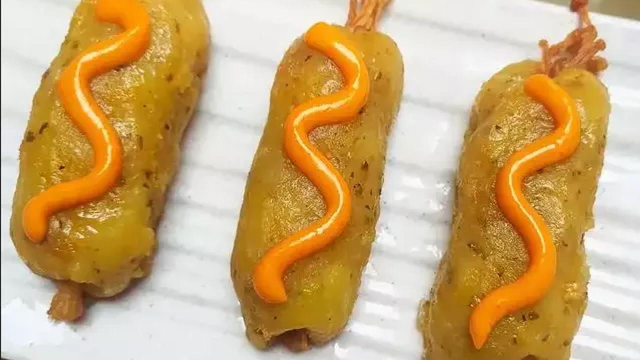 4. Resep Jamur Enoki Potato Roll