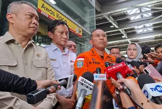 Kepala Badan Nasional Pencarian dan Pertolongan (Basarnas) Marsekal Madya Muhammad Syafii. (Liputan6.com/Rifqy)