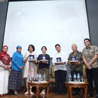 Foto preskon peluncuran Website Sophan Sophiaan (Andy Masela/bintang.com)