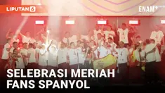 Tim nasional sepak bola Spanyol mengadakan pawai kemenangan di Madrid setelah mengalahkan Inggris 2-1 di final Euro 2024. Pawai tersebut berakhir di Plaza de Cibeles, tempat para penggemar Spanyol berkumpul untuk merayakan kemenangan.