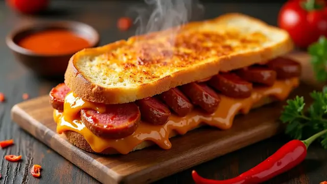 Resep Roti Bakar Sosis Pedas