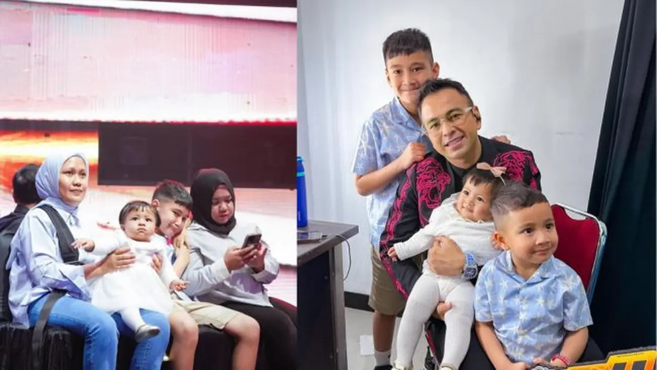 Temani Papa Kerja! Potret Hangat Raffi Ahmad Syuting Ditemani Rafathar, Rayyanza dan Lily (credit: instagram/raffinagita1717).