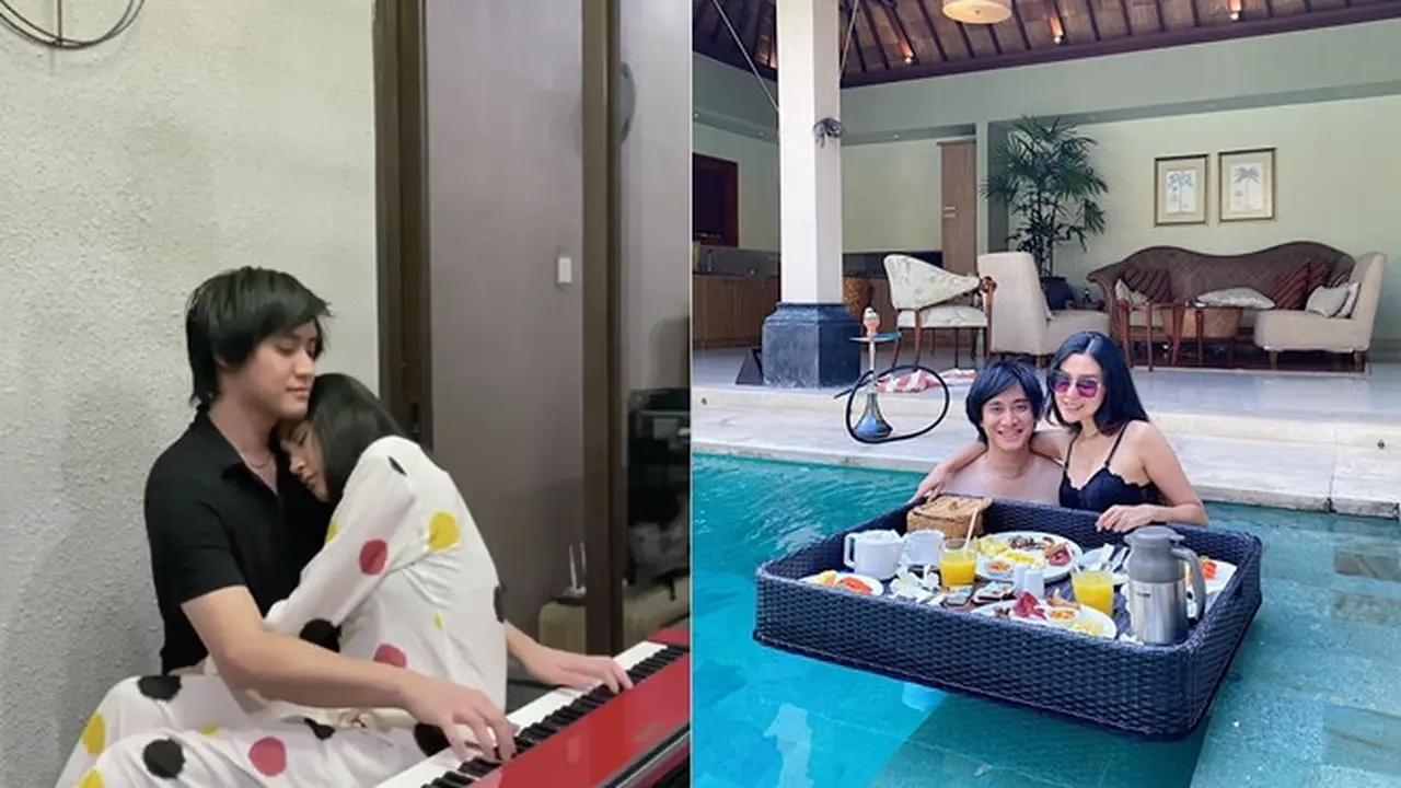 7 Momen Mesra Kevin Aprilio dan Vicy Setelah Menikah, Tidur di Pelukan Suami