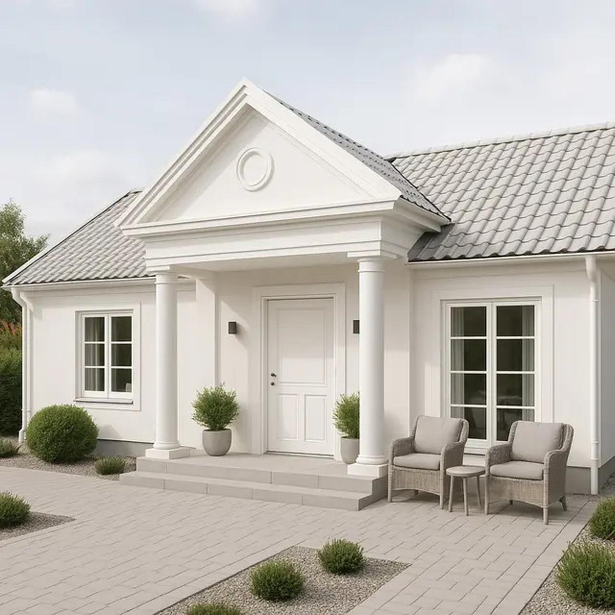 7 Model Rumah Minimalis 1 Lantai Gaya Eropa Klasik