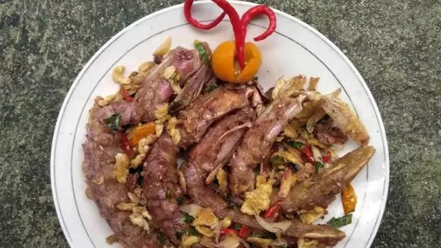 Udang Ronggeng Tumis Telur Cabai