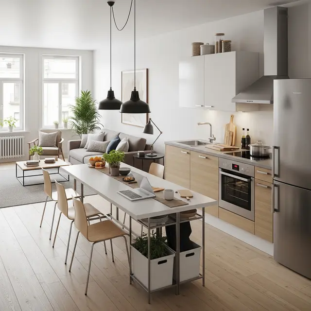 7 Inspirasi Dapur Kecil di Rumah 5x9 yang Fungsional (Image by Gemini AI)