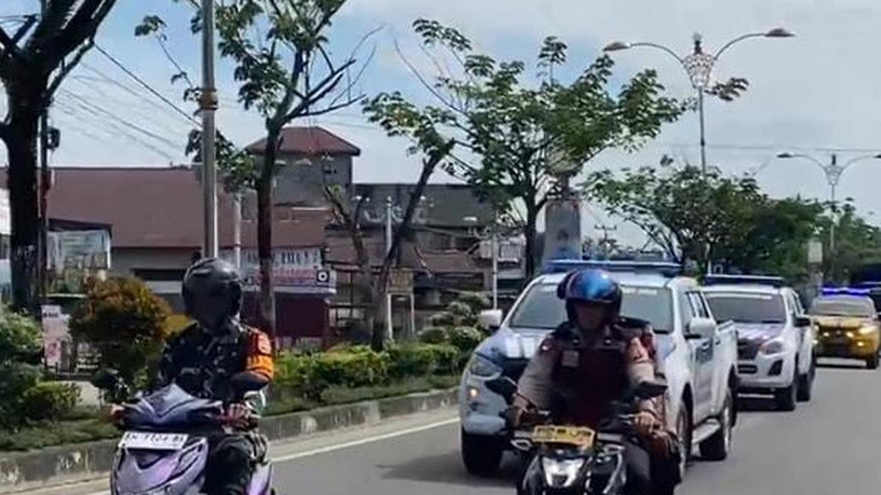 Polres Rohul Show Off Force Ciptakan Situasi Kondusif
