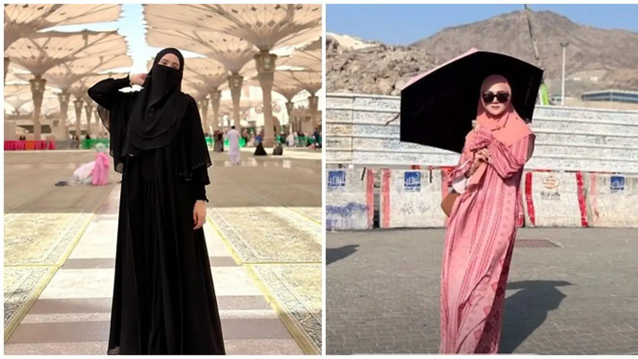 7 Momen Mulan Jameela Jalani Umroh, Penampilan Bercadar Curi Perhatian